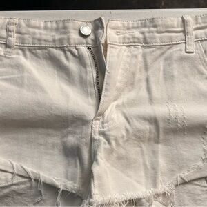 White Shein shorts size Large 8/10 Never Worn